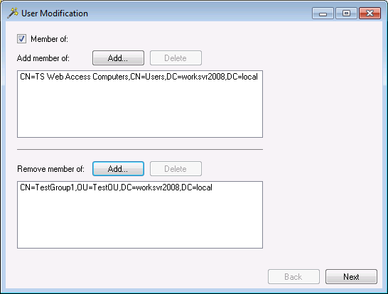 Active Directory Bulk Modify